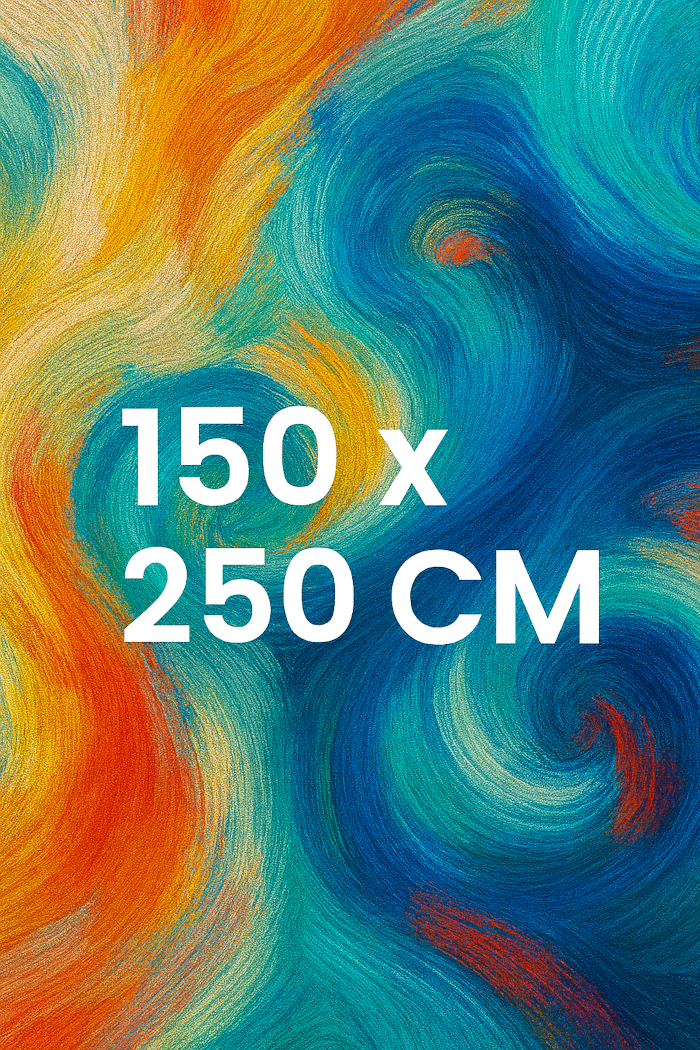 Abstraktes Kategoriebild für Vlies Fototapeten 150 x 250 cm – farbenfrohes Design mit Maßangabe